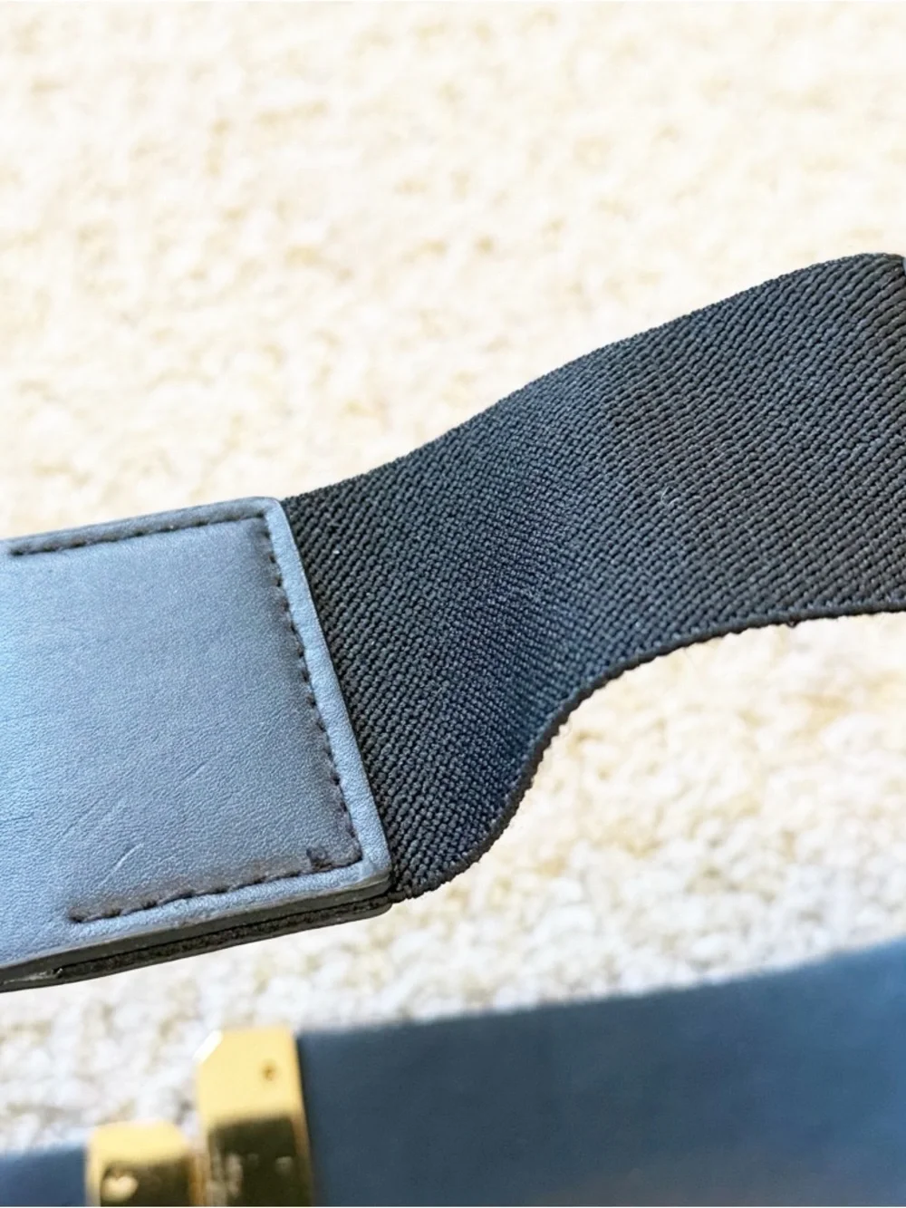Lauren Ralph Lauren Black Belt Sz S Statement Classic Modern Gold Evening Career